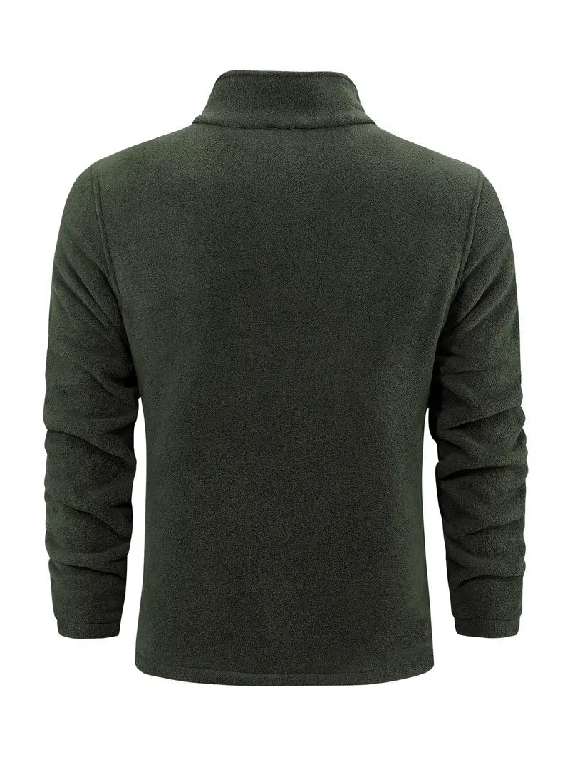 Fleecejacke – durchgehender Reißverschluss – Stehkragen – Fleece mit Reißverschluss – Herrenbekleidung-Chaps Herrenmode