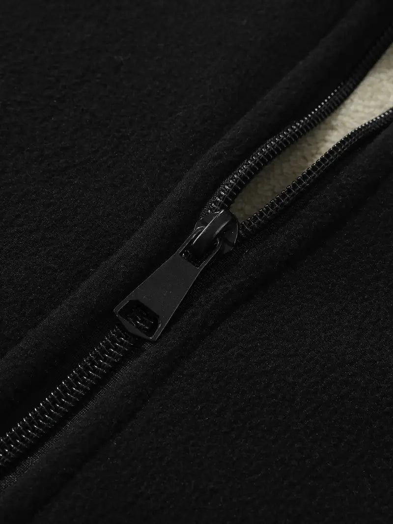 Fleecejacke – durchgehender Reißverschluss – Stehkragen – Fleece mit Reißverschluss – Herrenbekleidung-Chaps Herrenmode