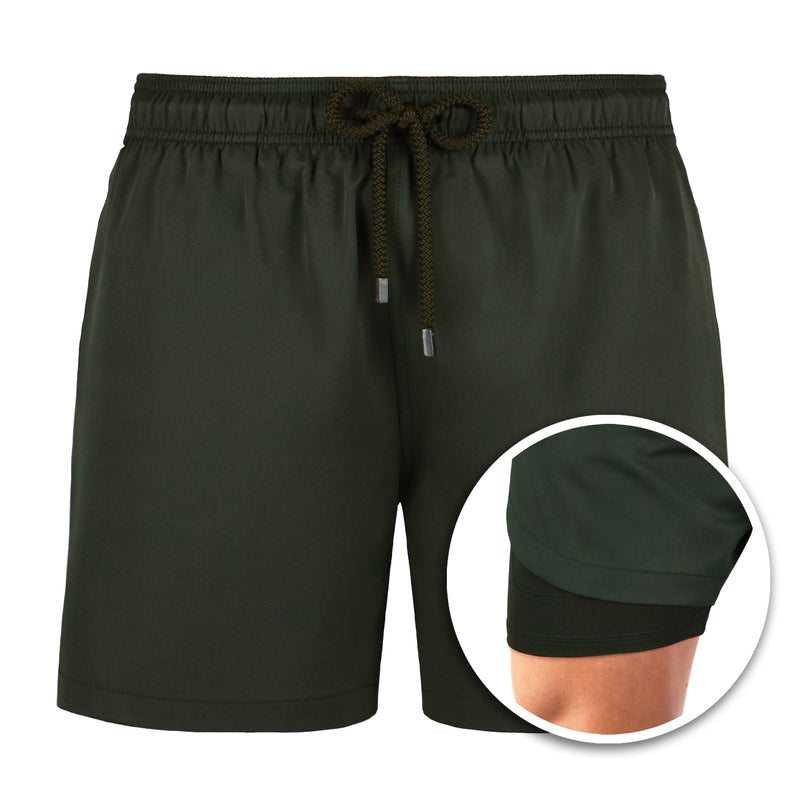 Florida Badeshorts-Armeegrün-S-Chaps Herrenmode