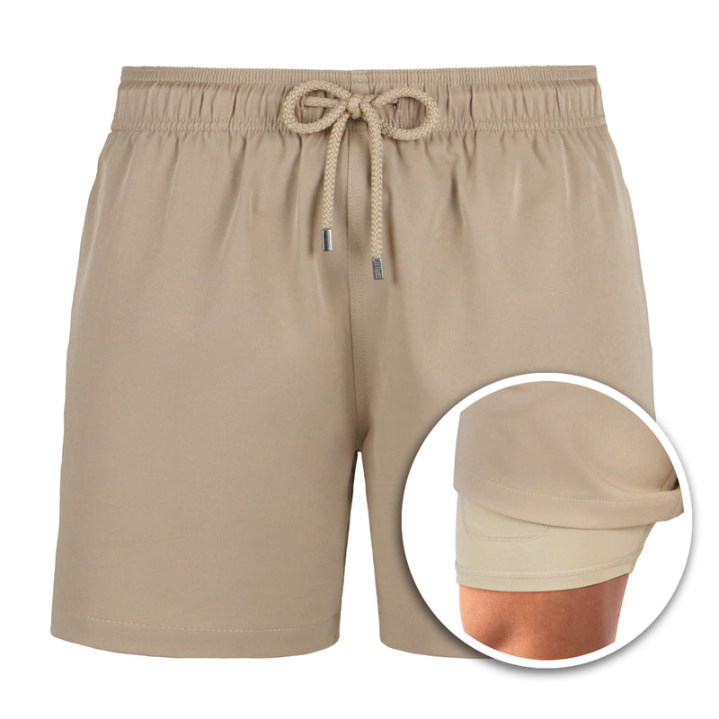 Florida Badeshorts-Beige-S-Chaps Herrenmode