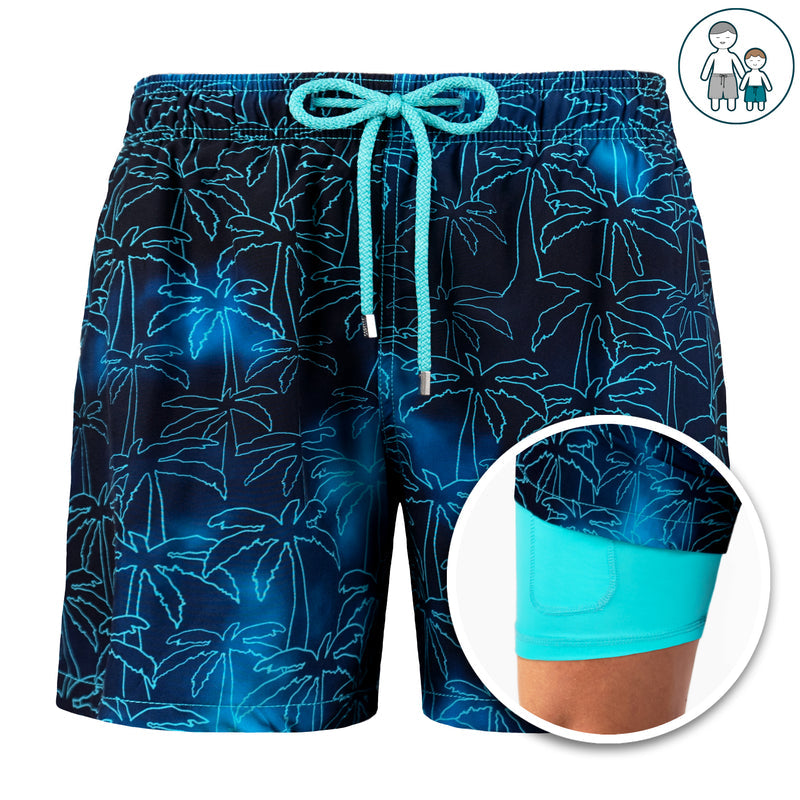 Florida Badeshorts-Palmen-S-Chaps Herrenmode