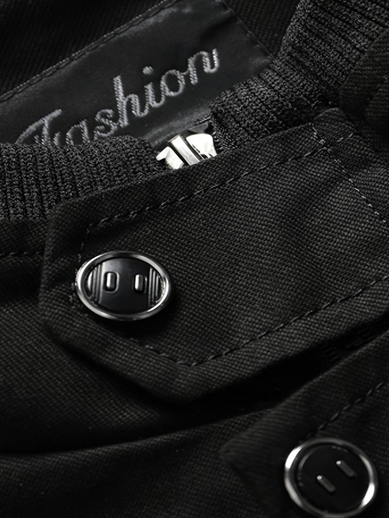 Frachtjacke | Schwarz | Reißverschluss | Herbstjacke | Herrenjacken-Chaps Herrenmode