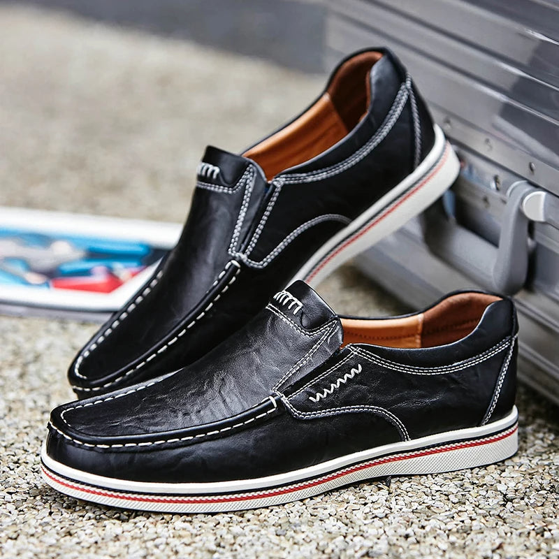 Halbschuhe – Slip-On – ergonomisch – Lederhalbschuhe – Herrenschuhe-Chaps Herrenmode