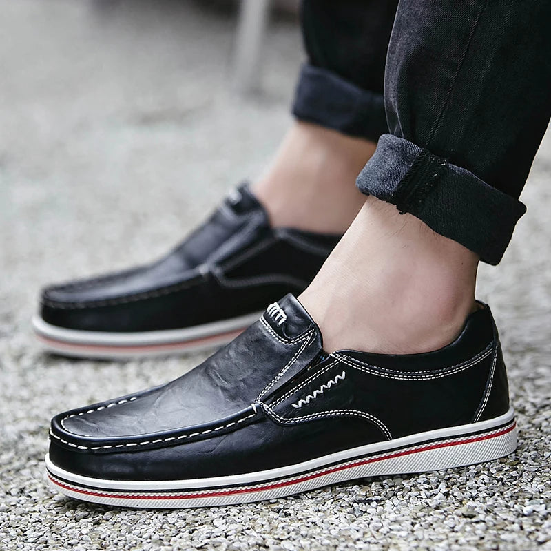 Halbschuhe – Slip-On – ergonomisch – Lederhalbschuhe – Herrenschuhe-Chaps Herrenmode