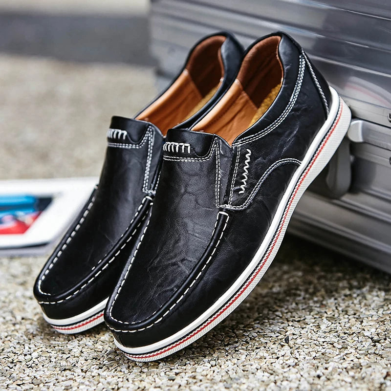 Halbschuhe – Slip-On – ergonomisch – Lederhalbschuhe – Herrenschuhe-Chaps Herrenmode