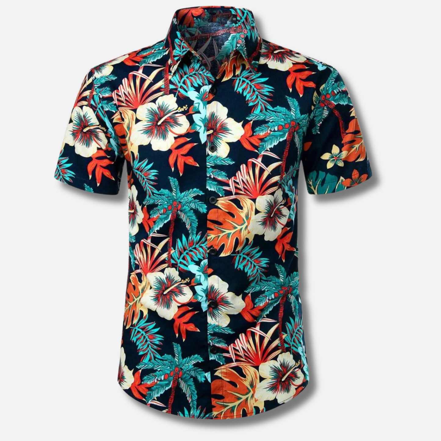Hawaii Surf Floral Bluse für Männer-4-XS-Chaps Herrenmode