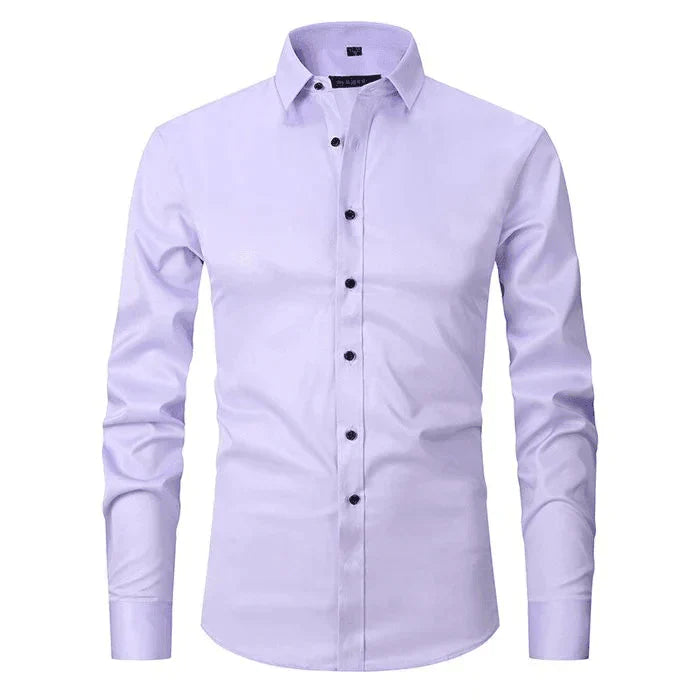 Hemd | Knitterfrei | Stretch | Button-Up Hemd | Herrenhemden-Rosenweiß-XS-Chaps Herrenmode