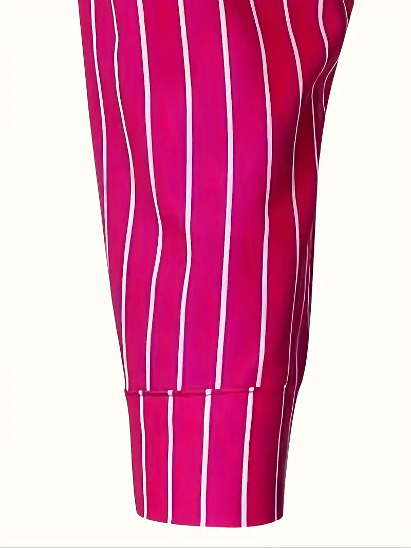 Hemd mit Knopfleiste - Gestreiftes Langarmhemd für Männer mit schmaler Passform-Chaps Herrenmode