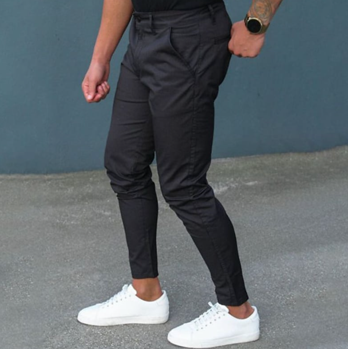 Herren-Chinos – Lässige, dehnbare Chino-Hose mit schmaler Passform-Chaps Herrenmode