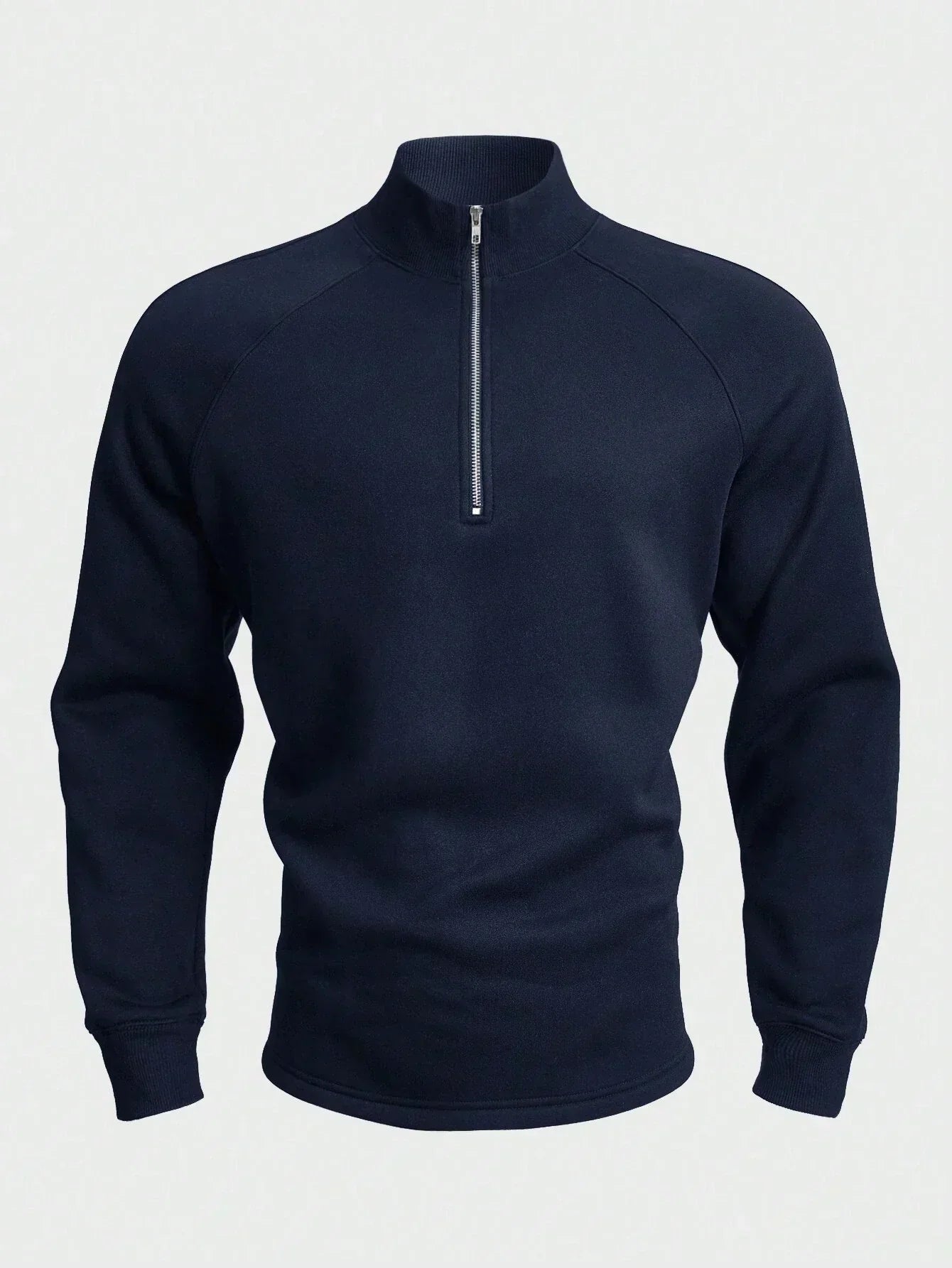 Herren-Pullover mit halbem Reißverschluss | Warm | Winter | Sweatshirt | Herren-Pullover mit Viertelreißverschluss-Chaps Herrenmode
