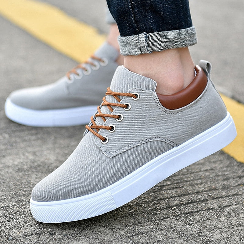 Herren-Sneaker – Lässig – Bequem – Slipper – Herrenschuhe-Grau-39-Chaps Herrenmode
