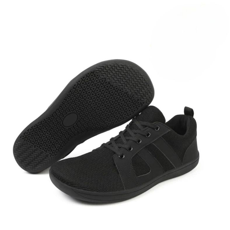 Herren Turnschuhe - Bequeme flache Schnürschuhe für Herren-Schwarz-36-Chaps Herrenmode