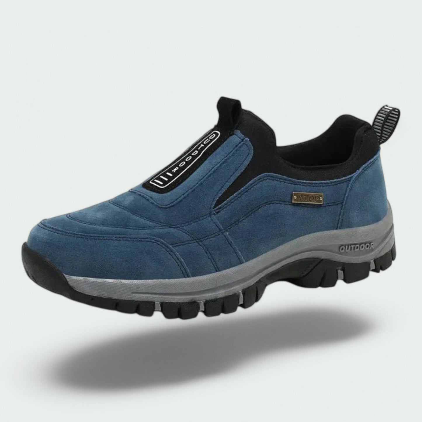 Herren Wanderschuhe | Slip-On | Outdoor | Wanderschuhe | Orthopädische Schuhe-Blau-40-Chaps Herrenmode