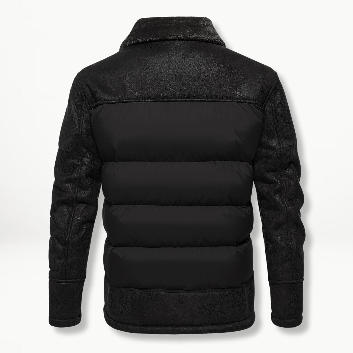 Herren Winterjacke | Gefüttert | Pelzkragen | Pufferjacke | Daunenjacke-Chaps Herrenmode