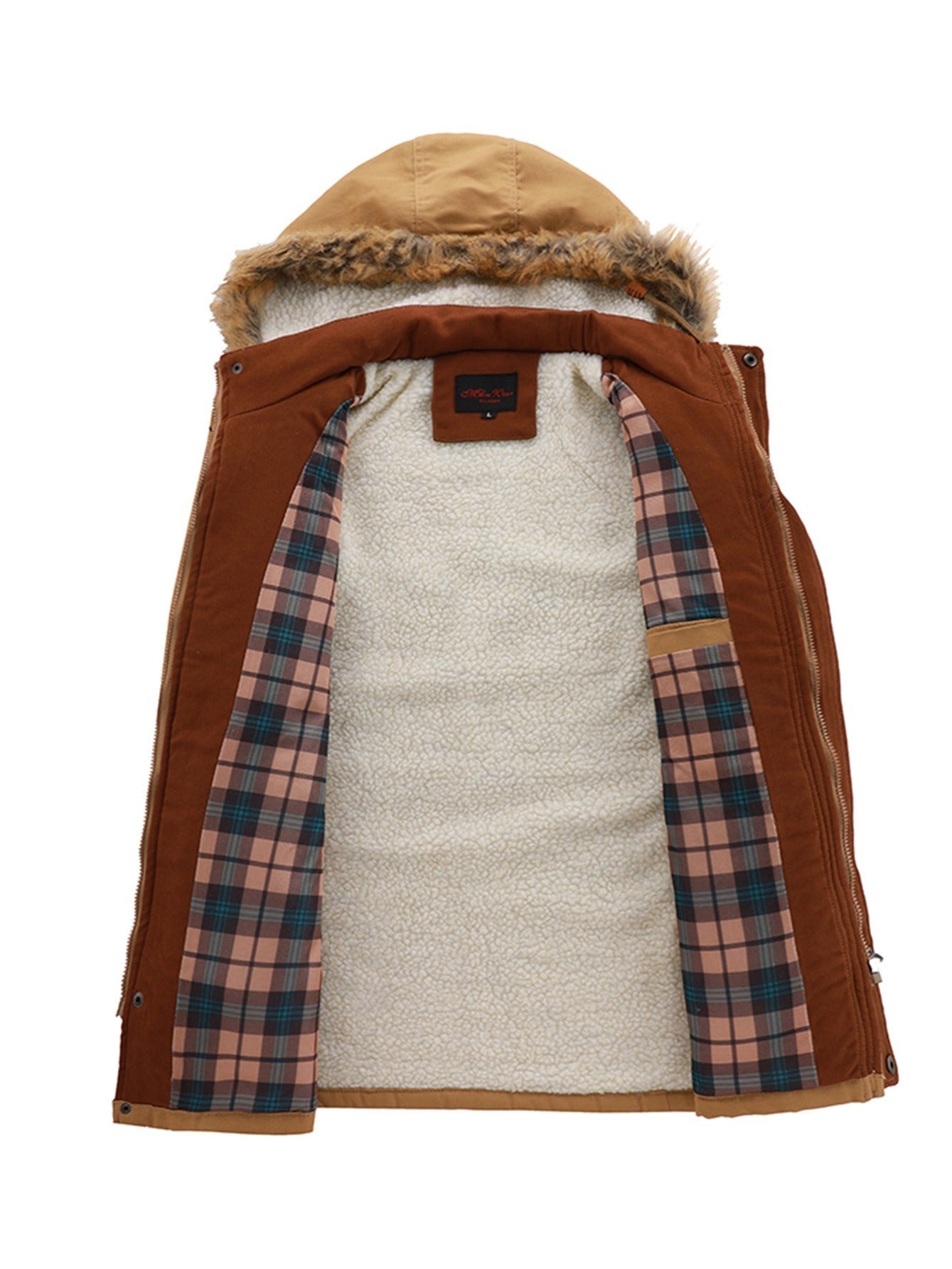 Herren-Winterjacke | Warm | Mit Kapuze | Winterparka | Jacke mit Sher-Chaps Herrenmode