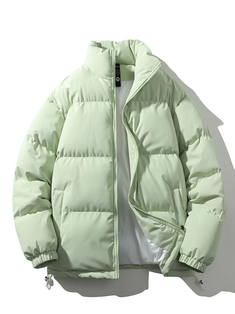 Herren Winterjacke - Warm - wattiert - Daunenjacke - Pufferjacke-Hellgrün-S-Chaps Herrenmode