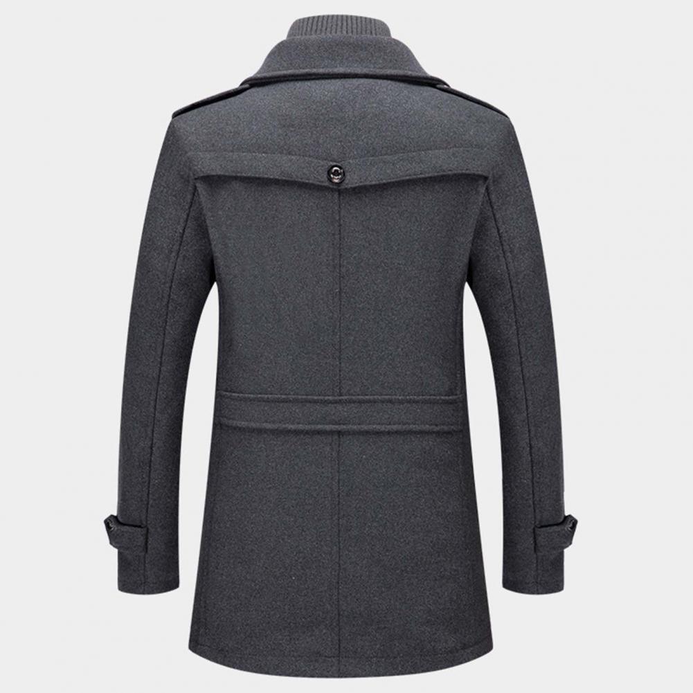 Herren Wollmantel | Einreihig | Zip-Up | Wollmantel | Herren Winterjacken-Chaps Herrenmode