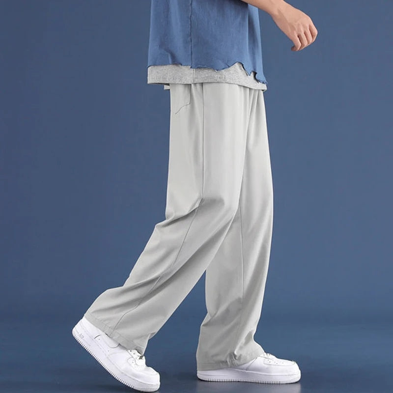Herrenhosen | Casual | Loose Fit | Straight Leg Pants | Wide Leg Joggers-Chaps Herrenmode