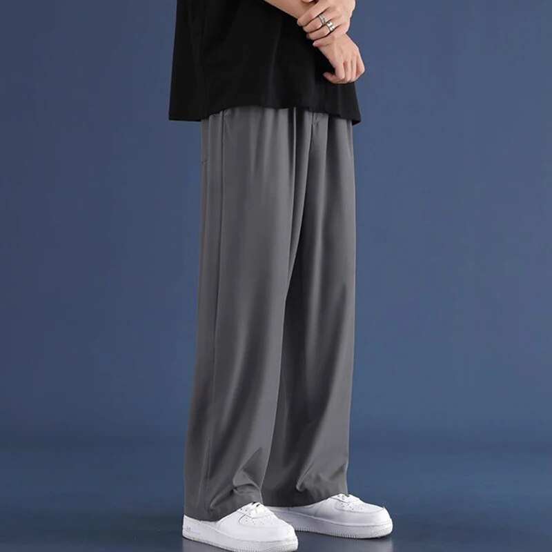 Herrenhosen | Casual | Loose Fit | Straight Leg Pants | Wide Leg Joggers-Chaps Herrenmode