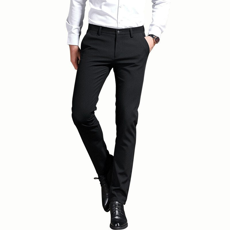 Herrenhosen – Smart Casual – Schmaler Schnitt – Stretchhosen – Anzughosen-Chaps Herrenmode