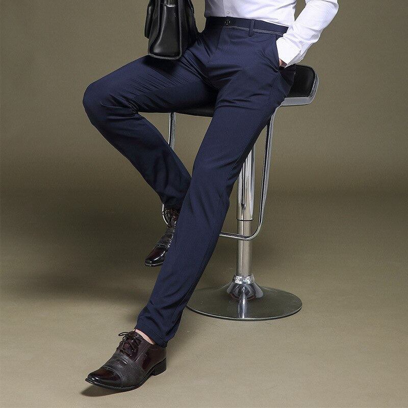 Herrenhosen – Smart Casual – Schmaler Schnitt – Stretchhosen – Anzughosen-Chaps Herrenmode