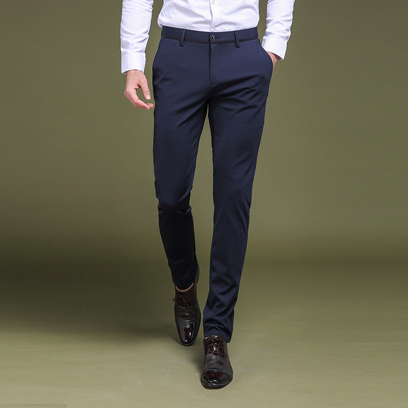 Herrenhosen – Smart Casual – Schmaler Schnitt – Stretchhosen – Anzughosen-Chaps Herrenmode