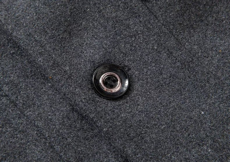 Herrenjacke – Reißverschluss – Einreihig – Wollmantel – Winterjacke-Chaps Herrenmode