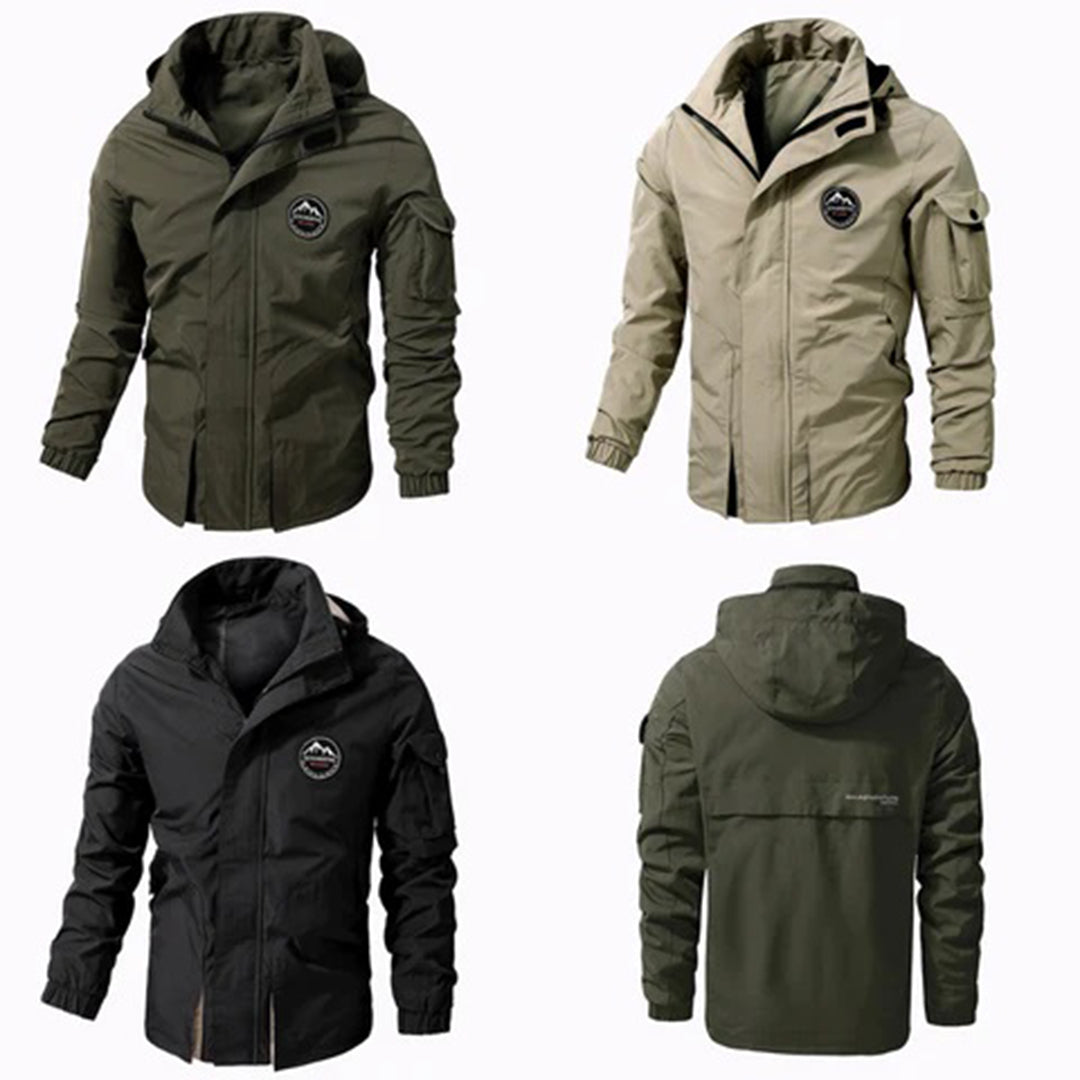 Herrenjacke – wasserdicht – mit Kapuze – Outdoorjacke – Windjacke-Chaps Herrenmode