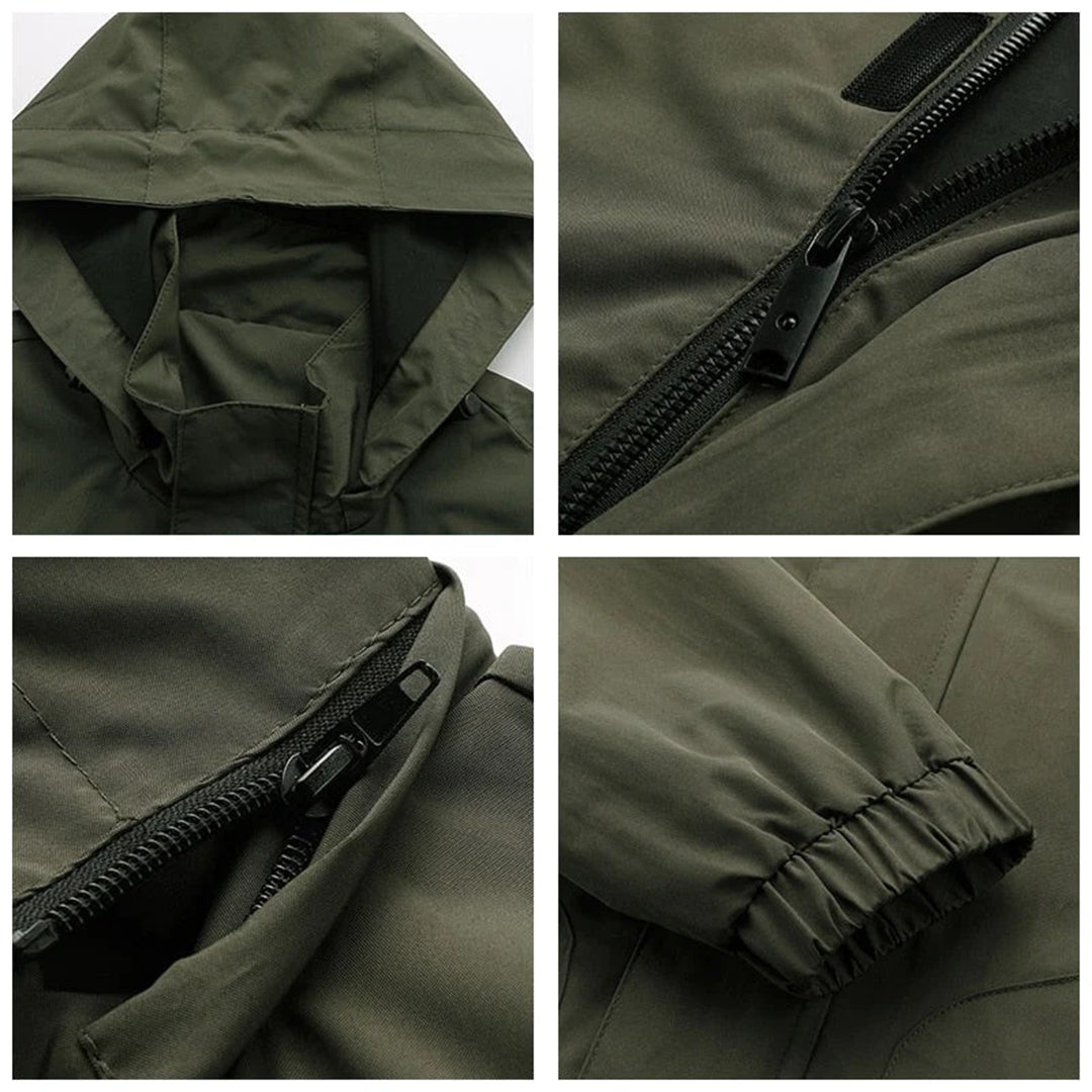 Herrenjacke – wasserdicht – mit Kapuze – Outdoorjacke – Windjacke-Chaps Herrenmode