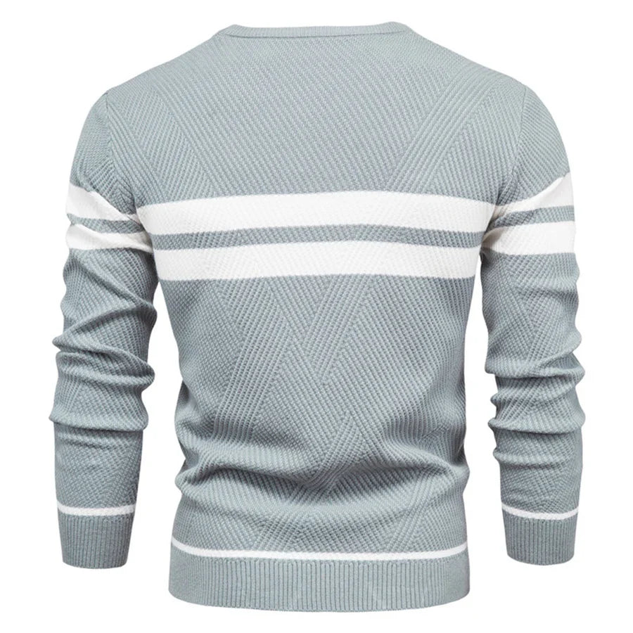Herrenpullover – Strickpullover mit Rundhalsausschnitt-Chaps Herrenmode