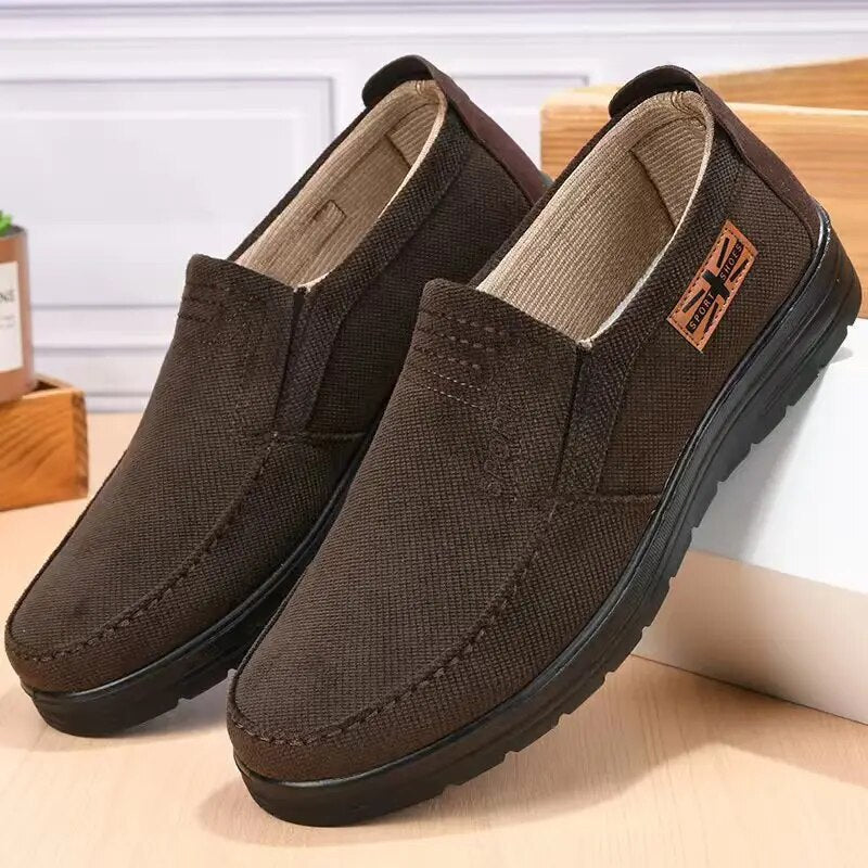 Herrenschuhe | Rutschfest | Bequem | Slipper | Freizeitschuhe für Herren-Braun-38-Chaps Herrenmode