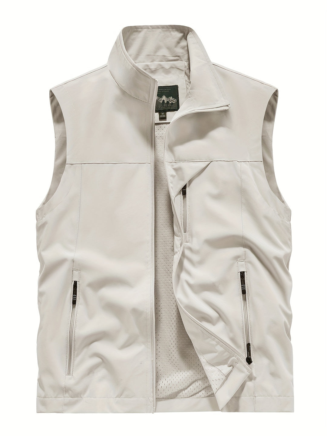 Herrenweste | Ärmellos | Leichtgewichtig | Outdoorweste | Herrenweste-Beige-XS-Chaps Herrenmode