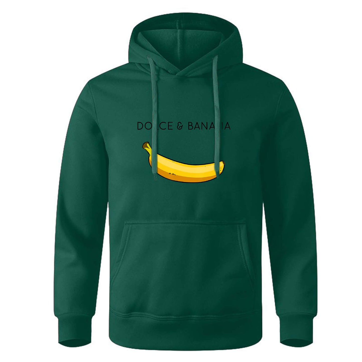 Hoodie - Bananendruck - Kängurutasche - Pullover Hoodie - Herren Hoodies-Grün-S-Chaps Herrenmode