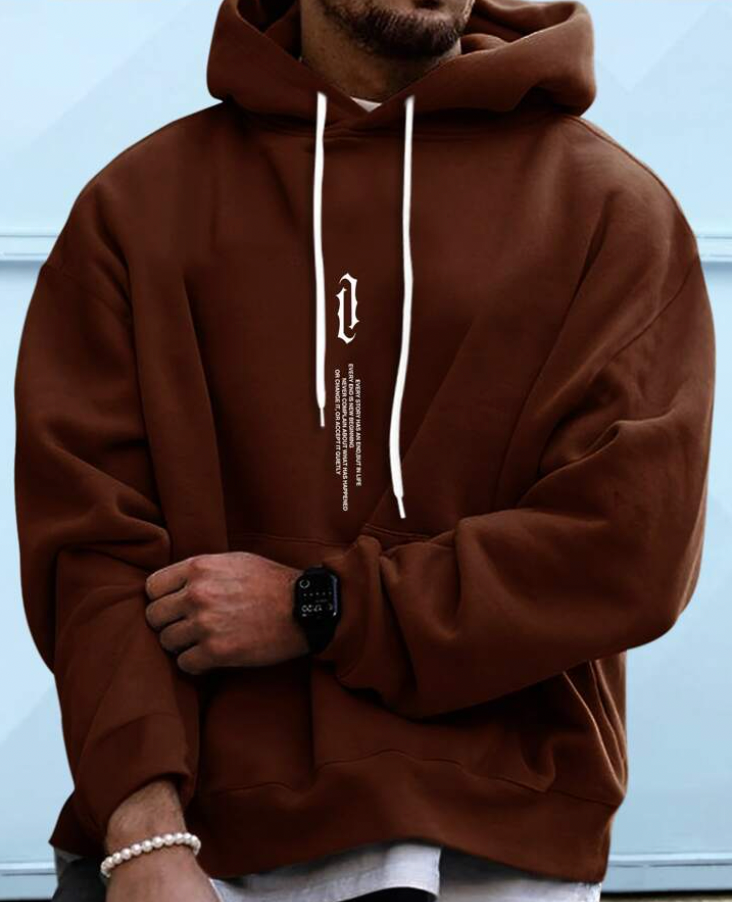 Hoodie - Gemütlicher Pullover mit Kordelzug und Tasche für Männer-Chaps Herrenmode