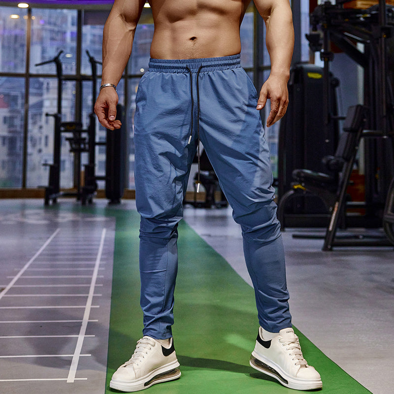 Jogger - Elastische Taille - Schnell trocknend - Trainingshosen - Herren Trainingshosen-Blau-S-Chaps Herrenmode