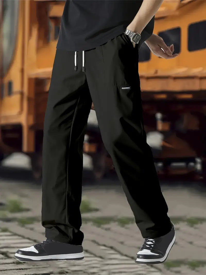 Jogginghose | Kordelzug | Freizeit | Gerade geschnittene Hose | Herrenhose-Chaps Herrenmode