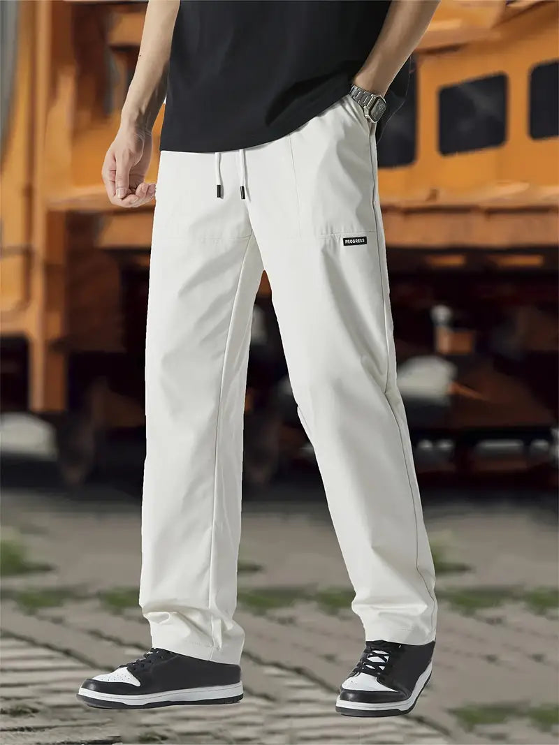 Jogginghose | Kordelzug | Freizeit | Gerade geschnittene Hose | Herrenhose-Chaps Herrenmode
