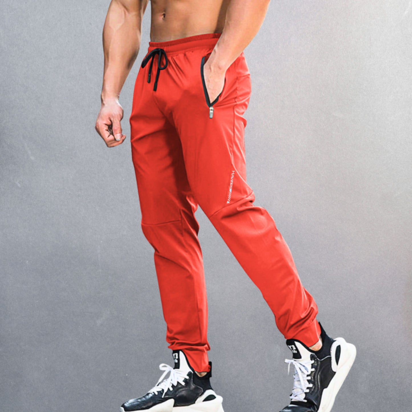 Jogginghose – Kordelzug – Leicht – Jogginghose – Activewear für Männer-Rot-S-Chaps Herrenmode