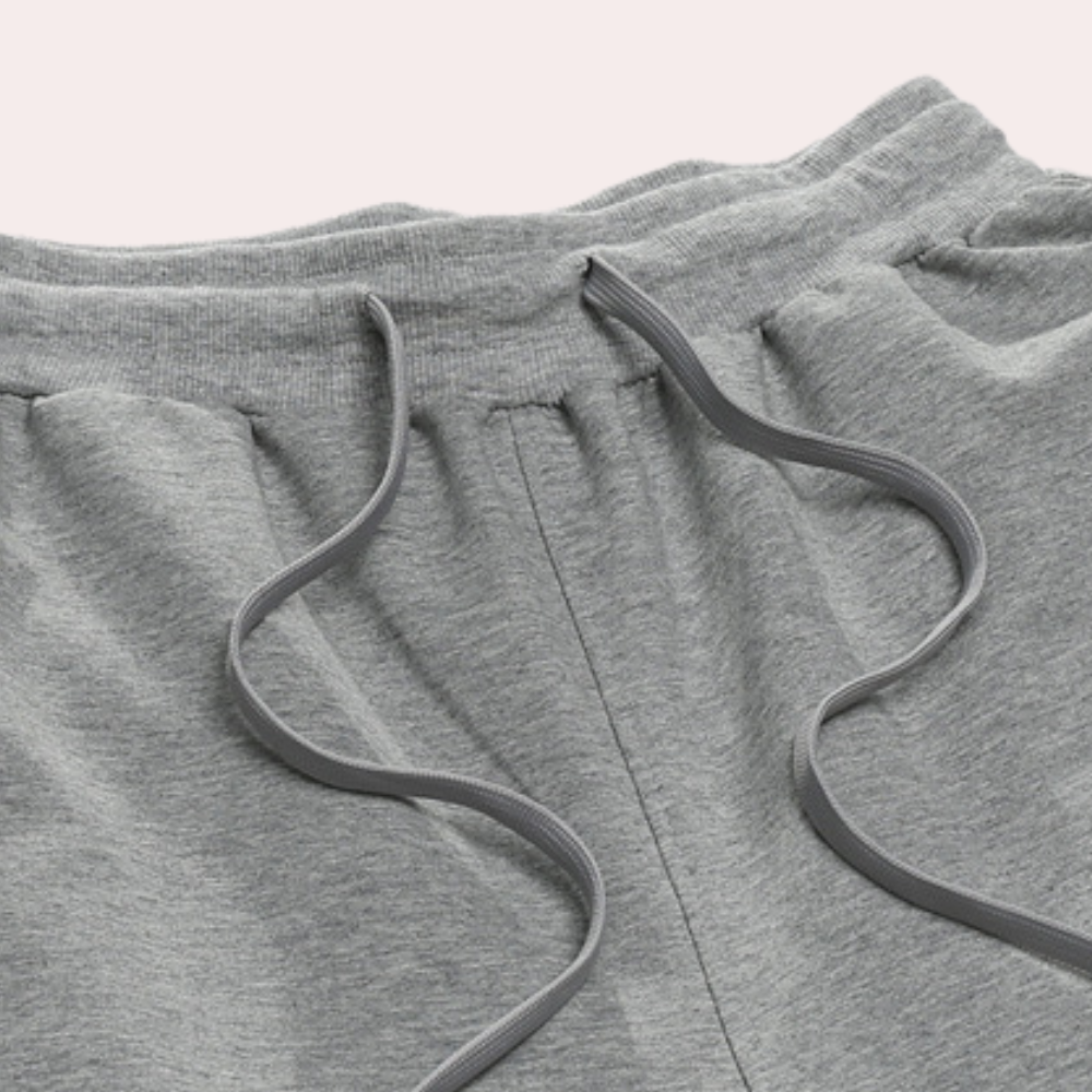Jogginghose mit geradem Bein – Kordelzug – Freizeit – Sweathose – Herrenhose-Chaps Herrenmode