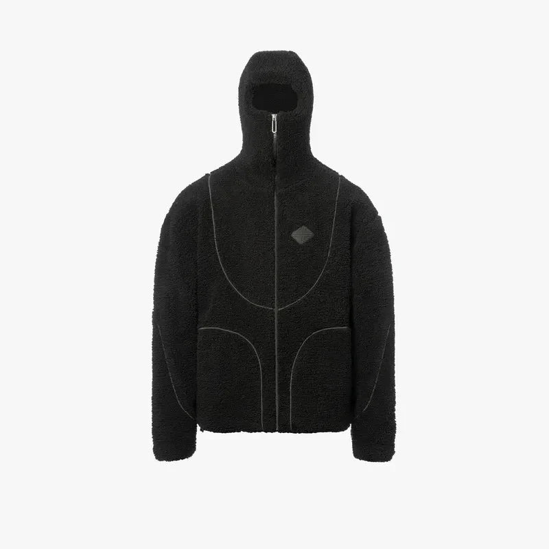 Kapuzenpullover mit Reißverschluss – Warm – Bequem – Fleece-Kapuzenpullover – Herren-Kapuzenpullover-Schwarz-XS-Chaps Herrenmode