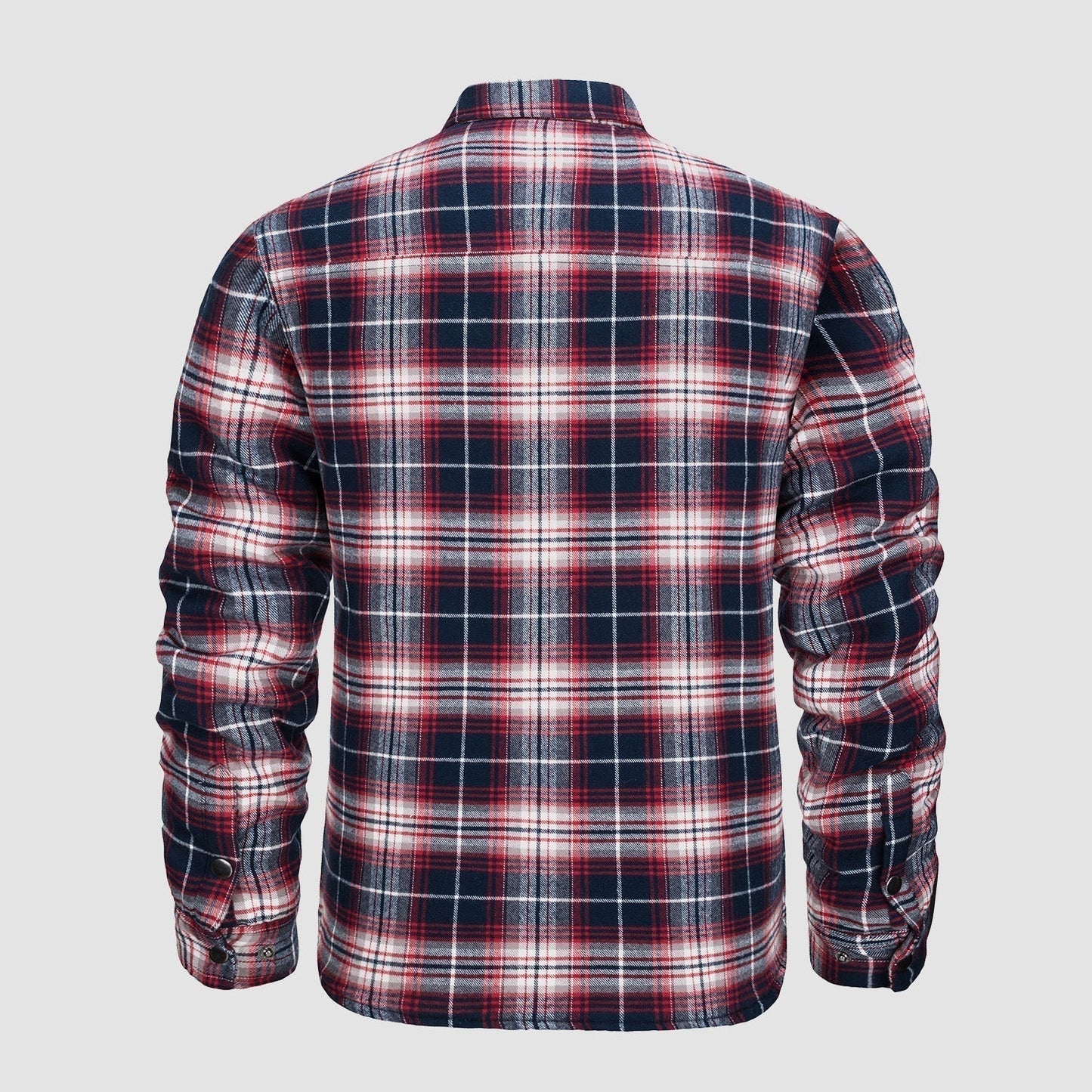 Karierte Jacke | Knopfleiste | Gestepptes Futter | Karierte Jacke | Herrenbekleidung-Chaps Herrenmode