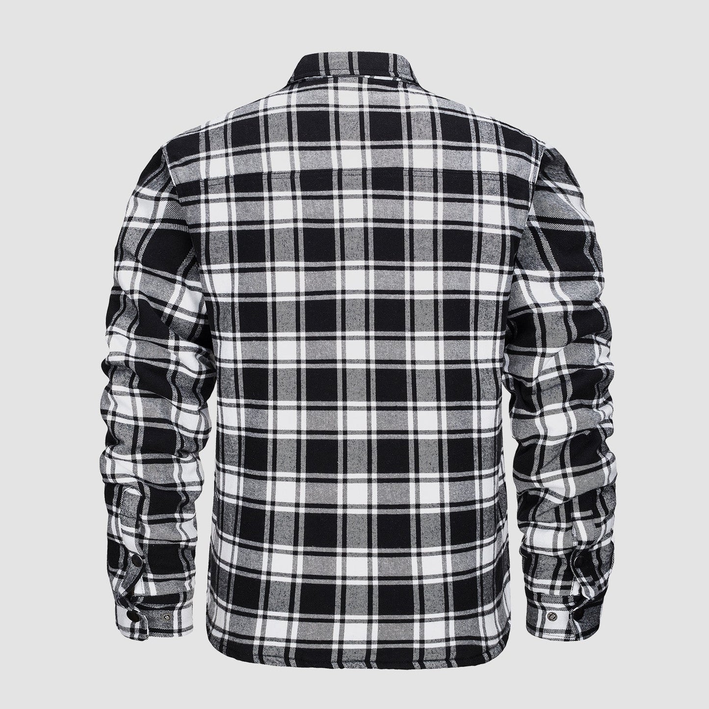 Karierte Jacke | Knopfleiste | Gestepptes Futter | Karierte Jacke | Herrenbekleidung-Chaps Herrenmode
