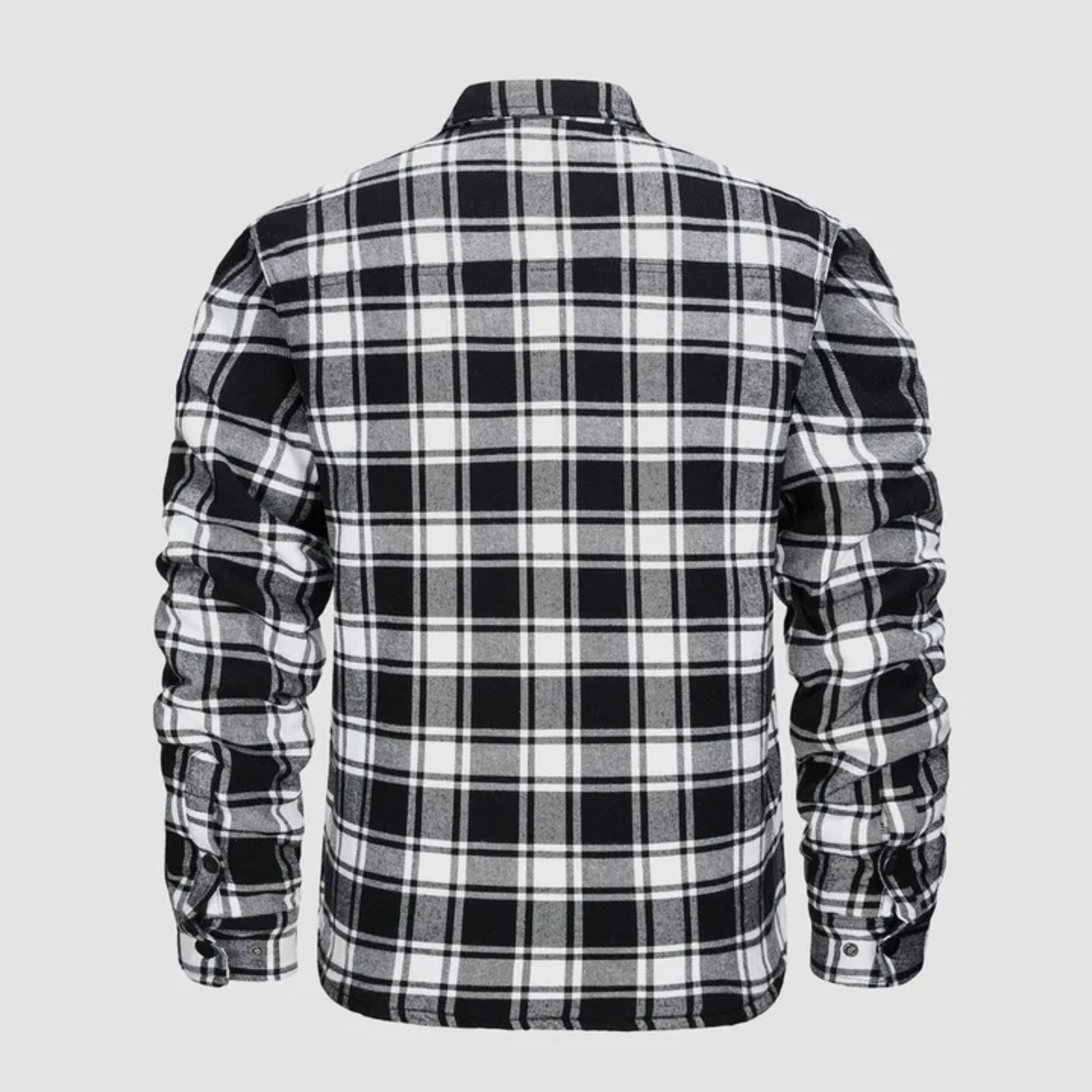 Karierte Jacke | Zugeknöpft | Hemdjacke | Steppjacke | Herrenflanelljacke-Chaps Herrenmode