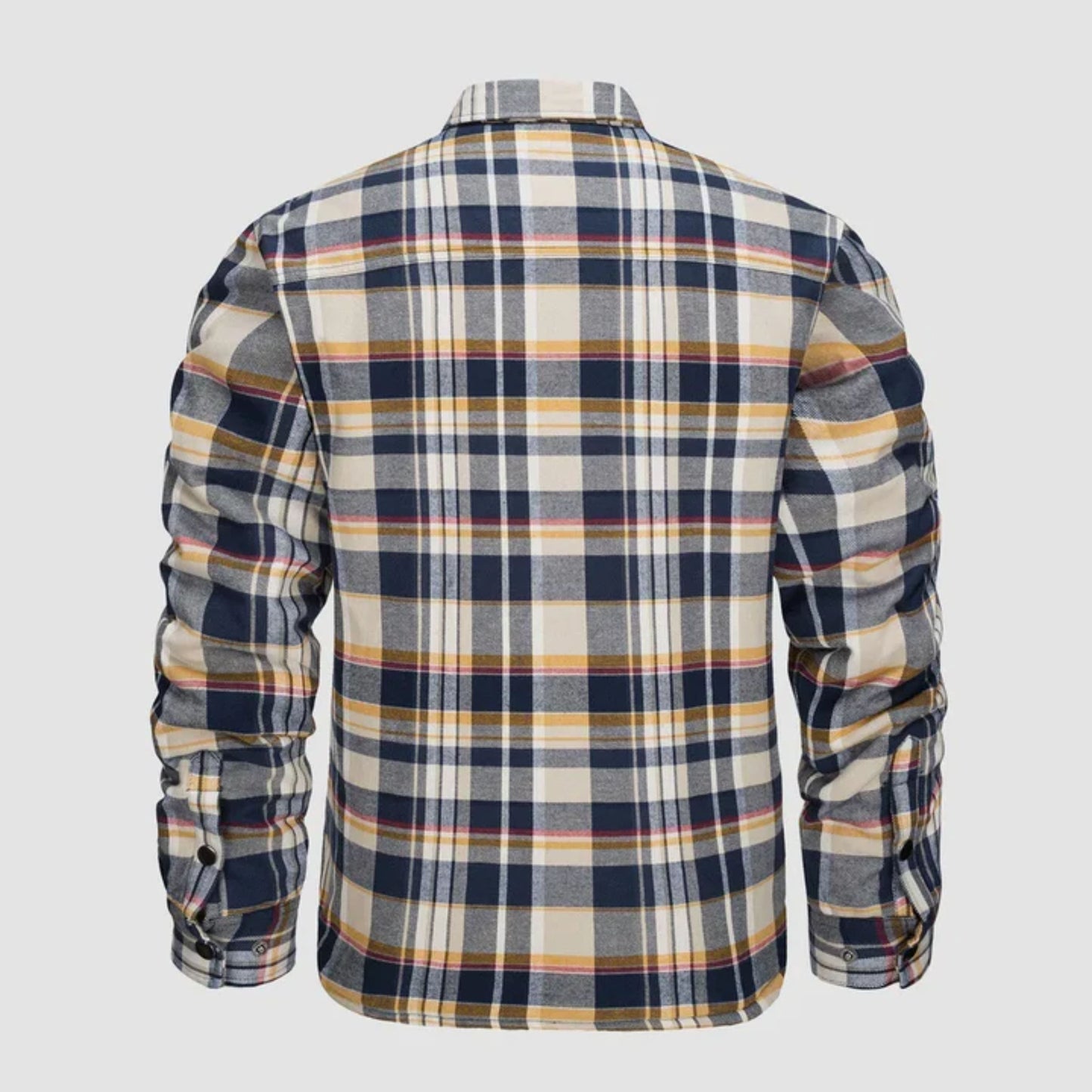 Karierte Jacke | Zugeknöpft | Hemdjacke | Steppjacke | Herrenflanelljacke-Chaps Herrenmode