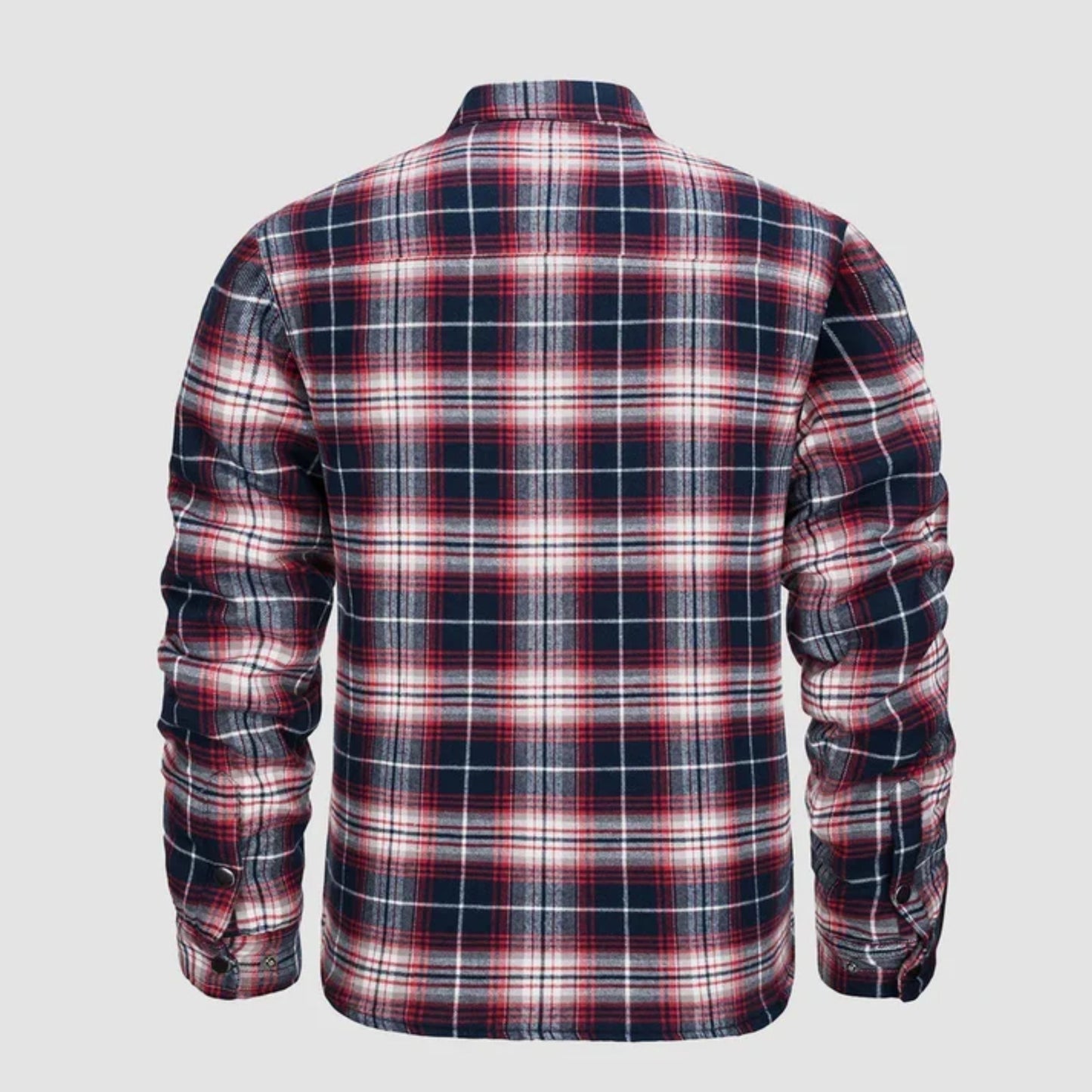 Karierte Jacke | Zugeknöpft | Hemdjacke | Steppjacke | Herrenflanelljacke-Chaps Herrenmode