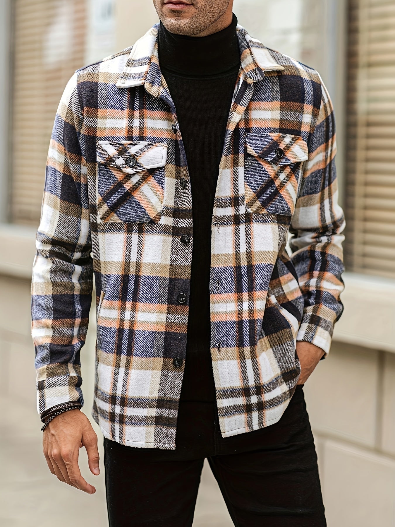 Karohemd | Langarm | Herrenoberhemd | Herrenkleidung-Blau-S-Chaps Herrenmode