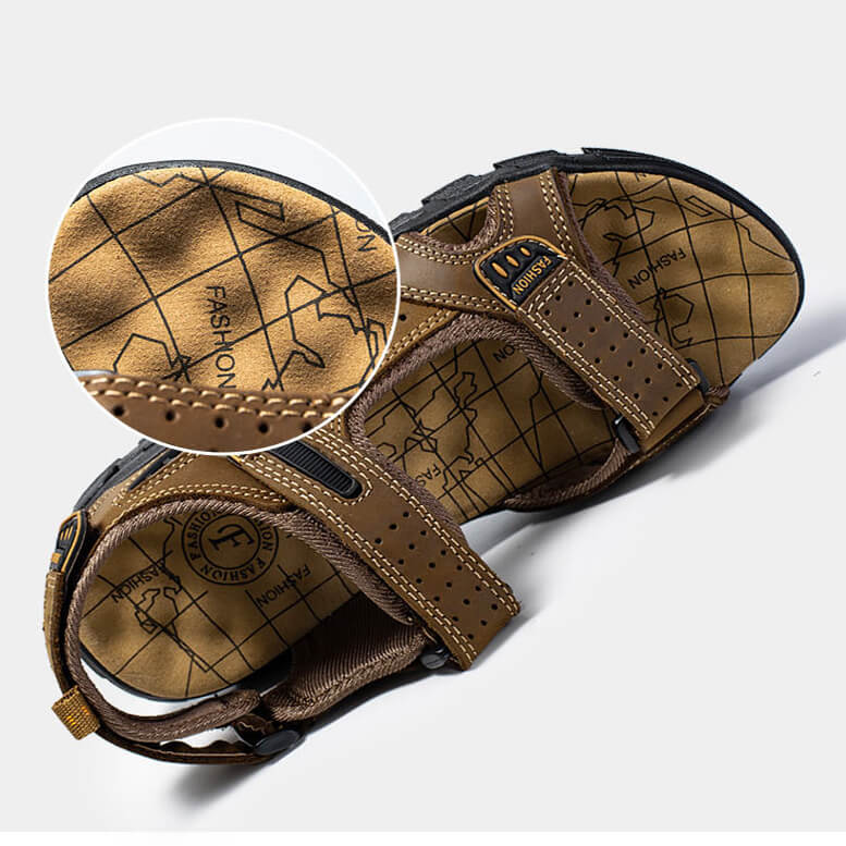 Klettverschluss-Sandalen – Orthopädische Sandalen – Sandalen für Spaziergänge – Sport-Sandalen – Herrensandalen-Chaps Herrenmode