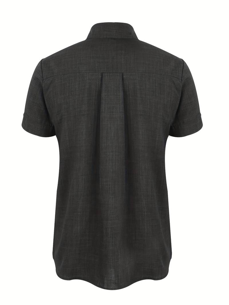 Kurzarmhemd – Leichtes Herrenhemd mit Kragen und Knöpfen-Chaps Herrenmode