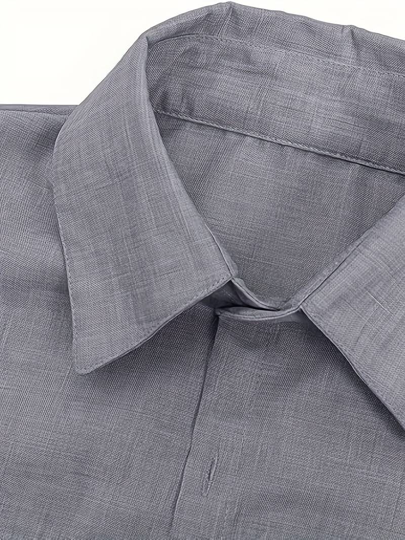 Kurzarmhemd – Leichtes Herrenhemd mit Kragen und Knöpfen-Chaps Herrenmode
