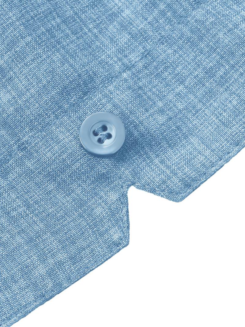Kurzarmhemd – Leichtes Herrenhemd mit Kragen und Knöpfen-Chaps Herrenmode